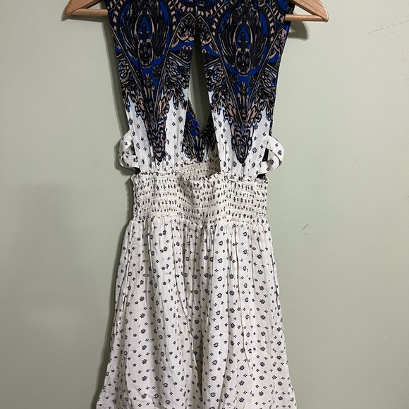 FREE PEOPLE Walking Through Dreams Mini Skater Dress Size small Sleeveless - Picture 8 of 8